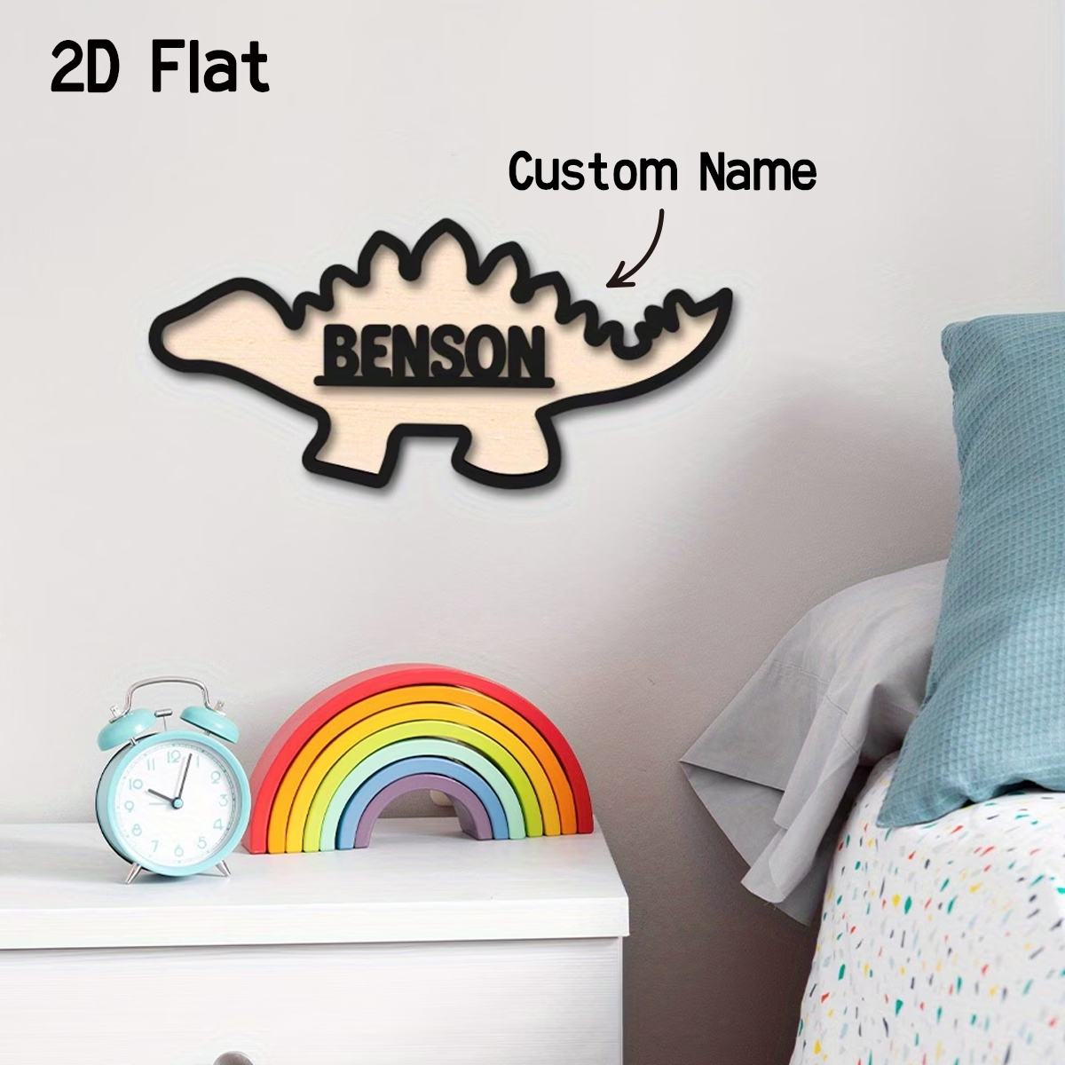 1Pc Cutom Dinosaur Wooden Acry - Home Decor Diy 评论和价格