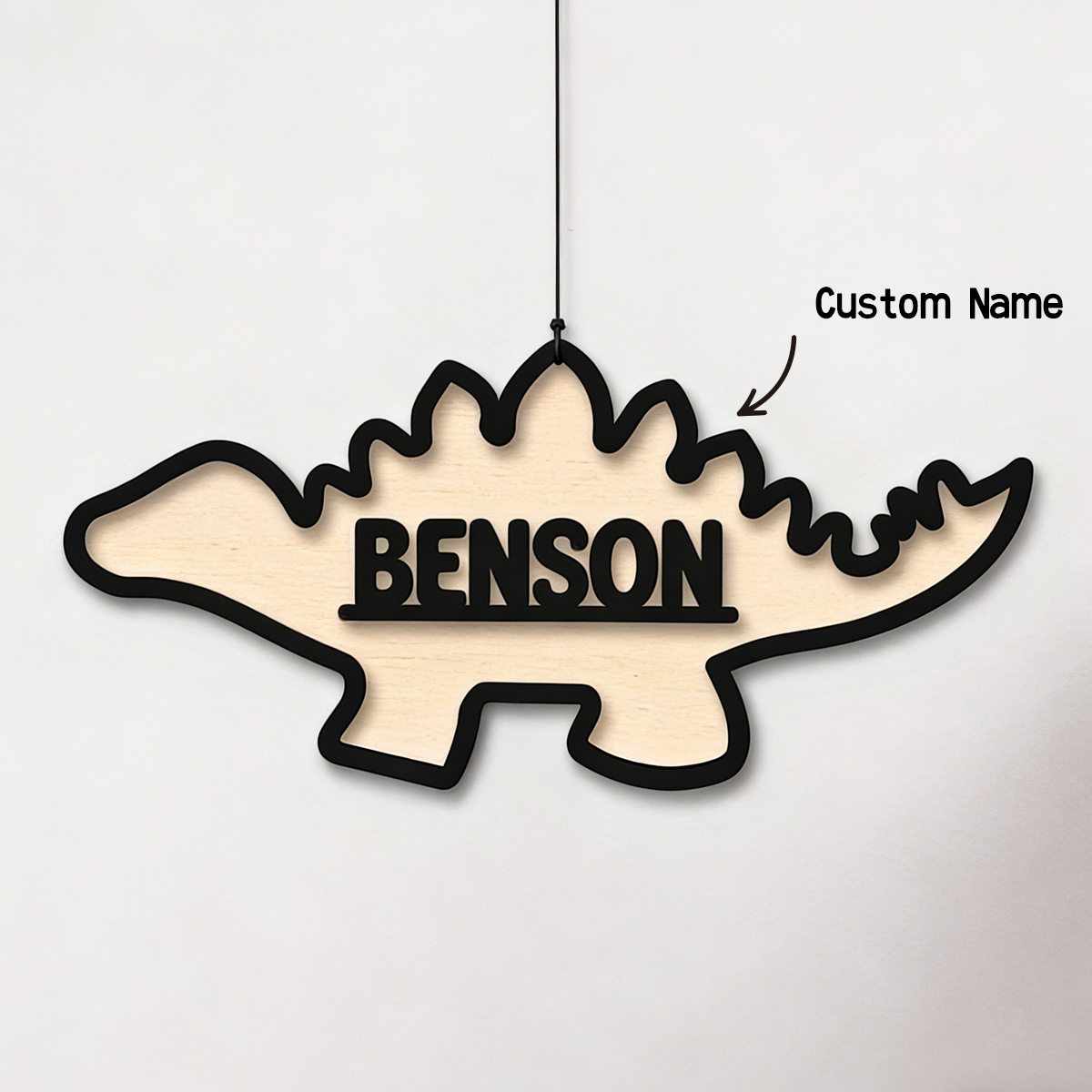 1Pc Cutom Dinosaur Wooden Acry - Home Decor Diy 评论和价格
