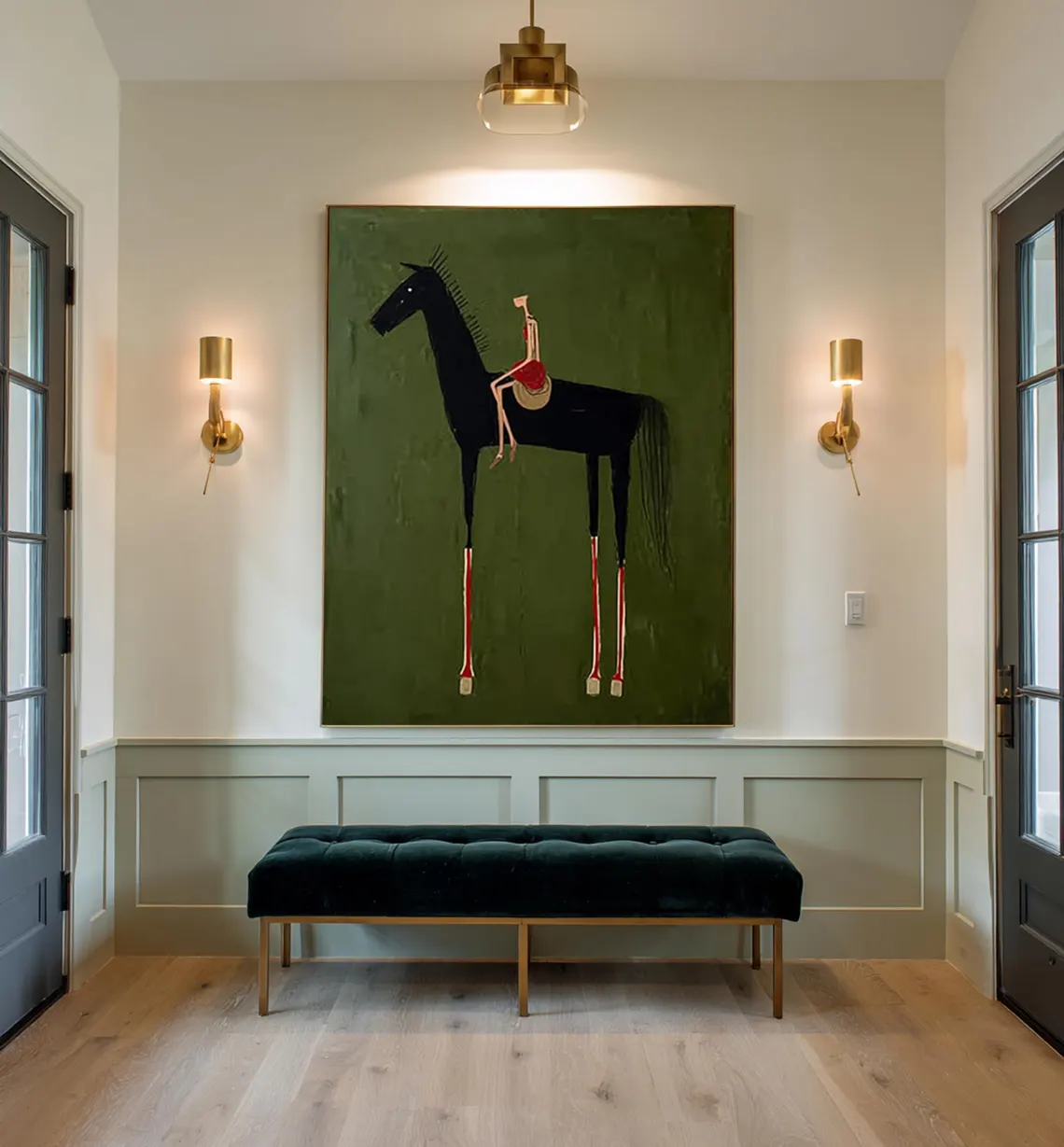 horse art Neutral Home Decorpa - Abstract Oil Painting 评论和价格