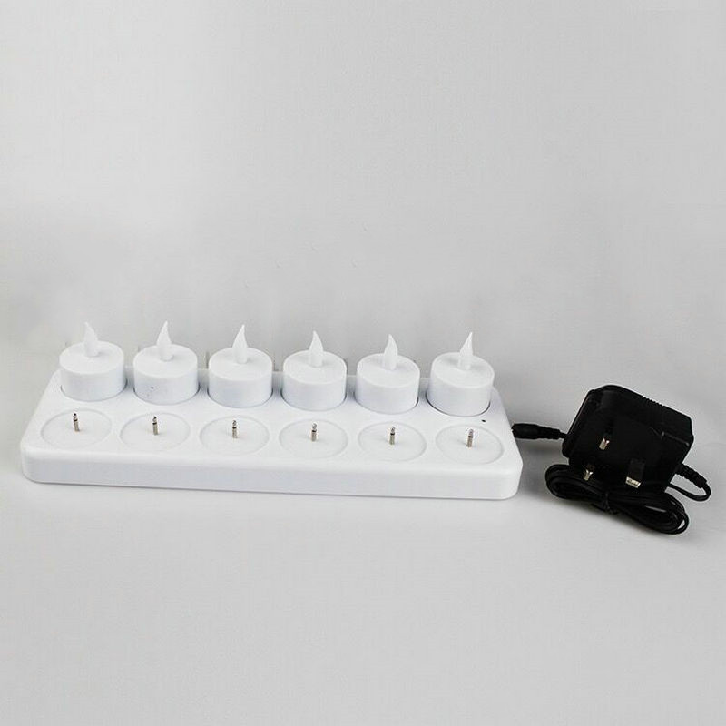 Set of 12 Rechargeable led can - Home Decor Xmas 评论和价格