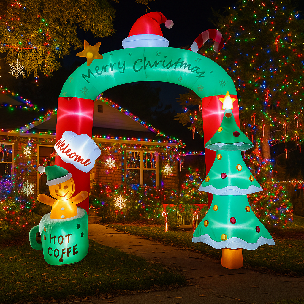 2.7M/8.8FT Inflatable Christma - Home Decor Xmas 评论和价格