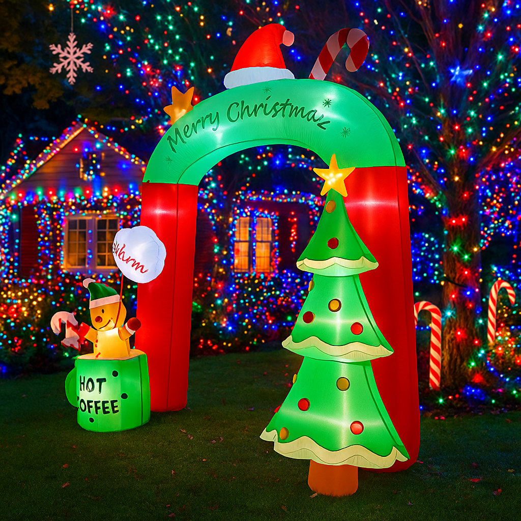 2.7M/8.8FT Inflatable Christma - Home Decor Xmas 评论和价格