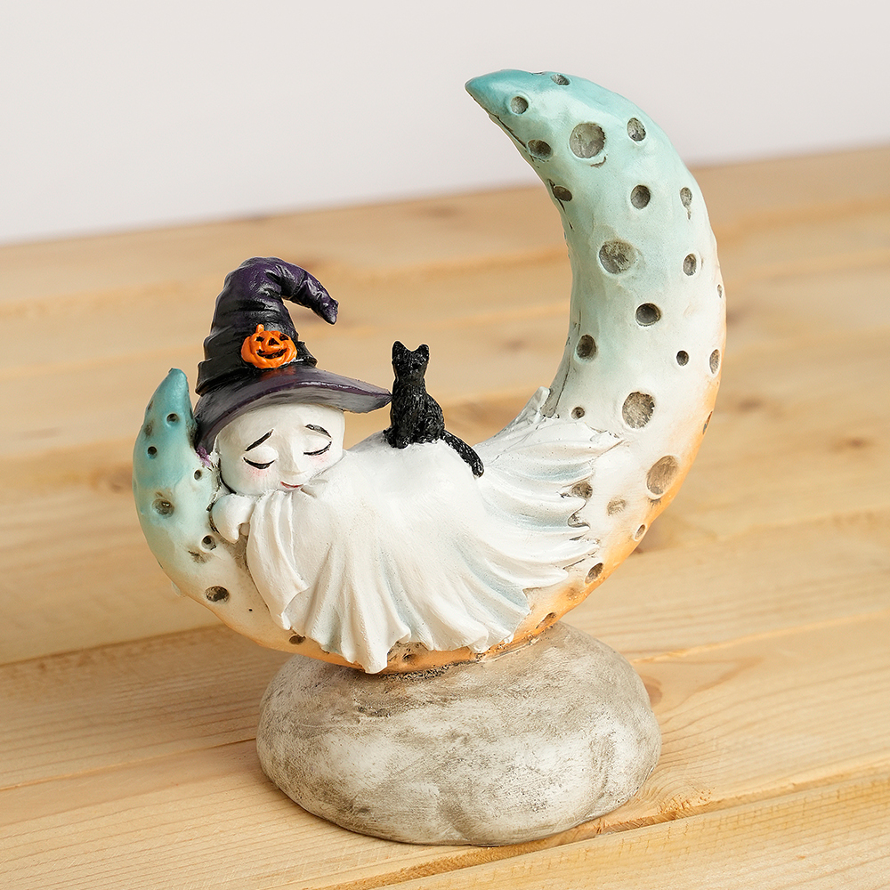 ERMAKOVA Eerie Moon Ghost Stat - Home Decor Garden Ideas 评论和价格