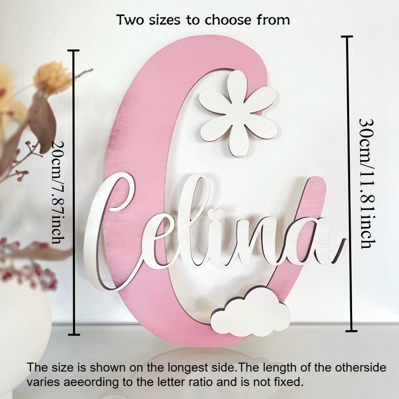 1pc Piece of Customizable Name - Home Decor Diy 评论和价格