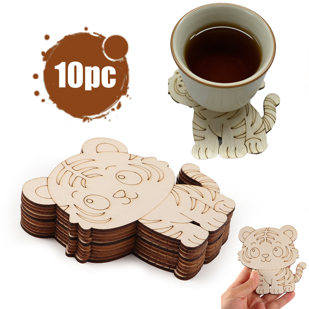 10 Pcs/set Tiger Animal Unfini - Home Decor Diy 评论和价格