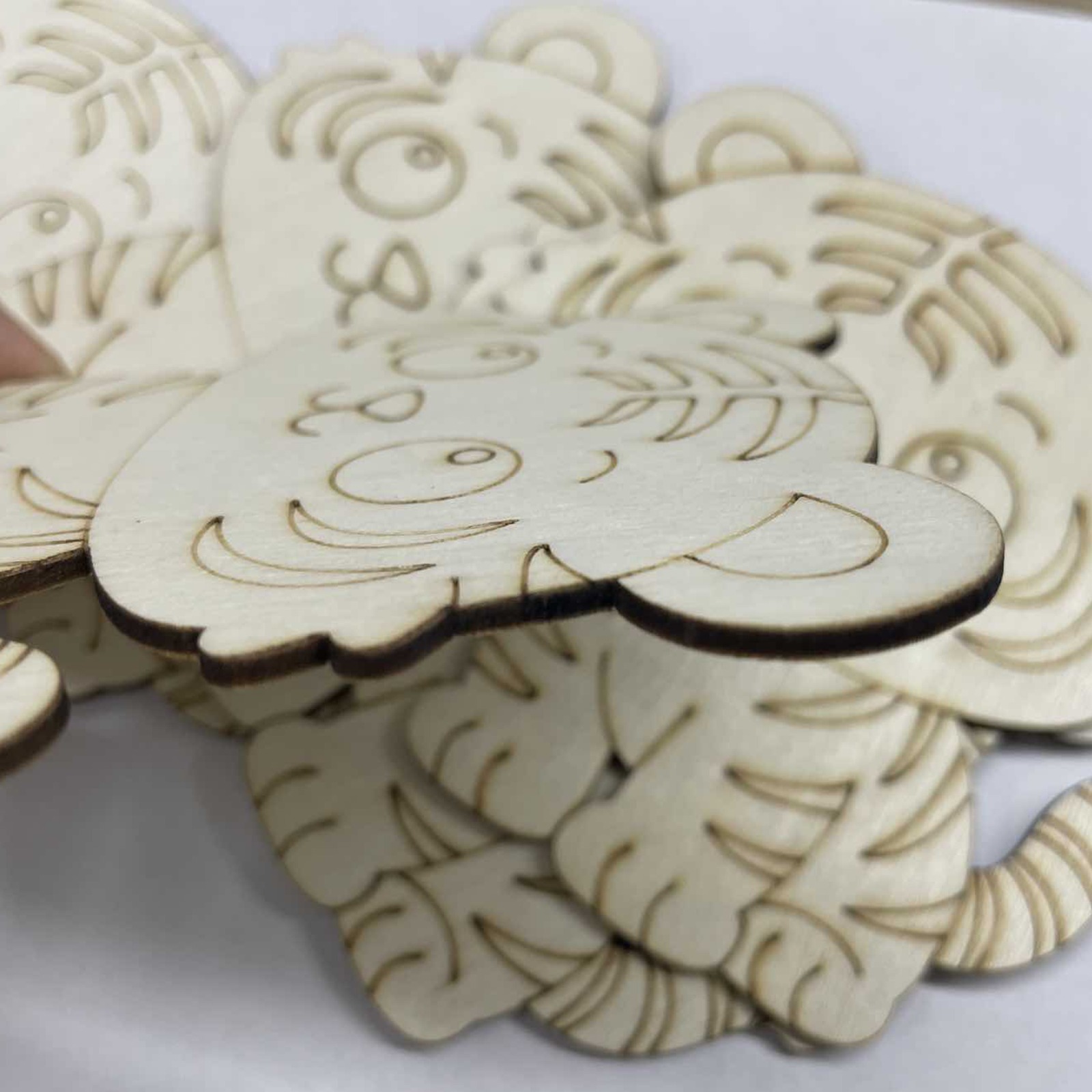 10 Pcs/set Tiger Animal Unfini - Home Decor Diy 评论和价格