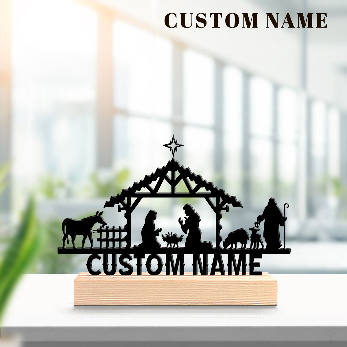1Pc Csutom Name Jesus's Bitrth - Home Christmas Decor 评论和价格