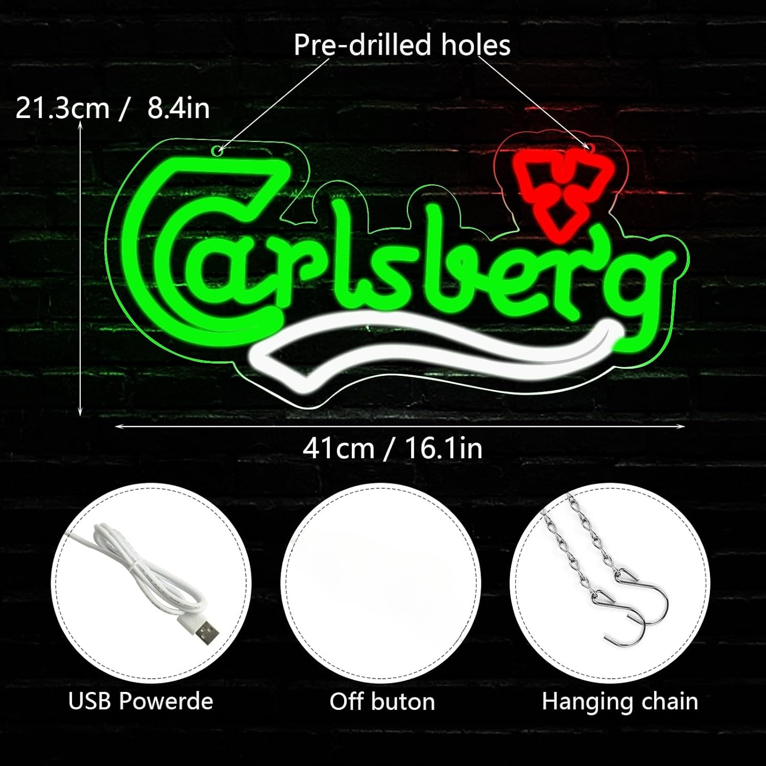 Beer Neon Sign Business USB Le - Home Decor Garden 评论和价格