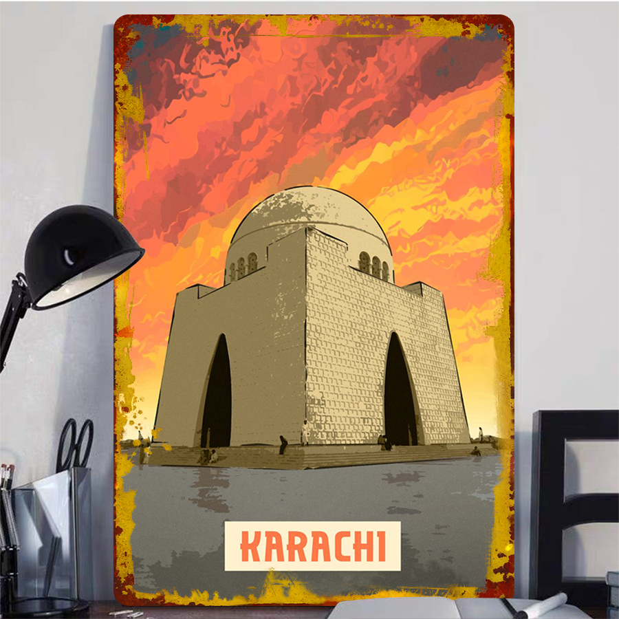 Karachi Pakistan Landmark Fram - Home Decor Karachi 评论和价格