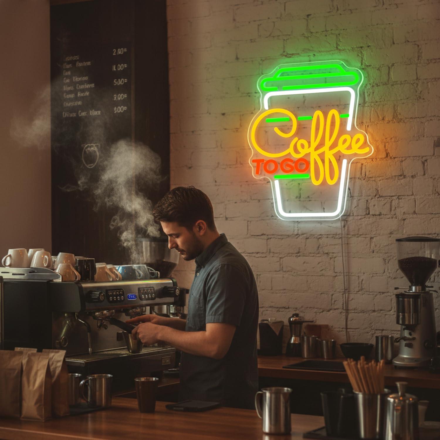 Coffee Neon Sign USB Dimmable  - Home Decor Light 评论和价格