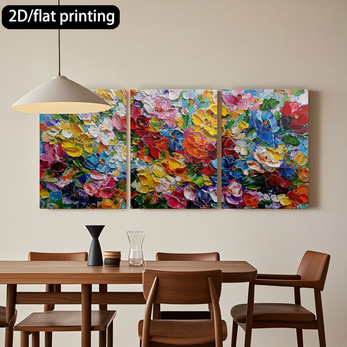 2D flat printing  3pc wooden f - Abstract Oil Painting 评论和价格