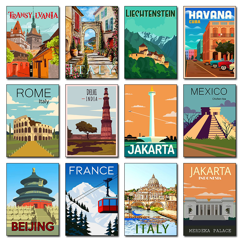 Modern City Landmarks Beijing  - Home Decor Jakarta 评论和价格