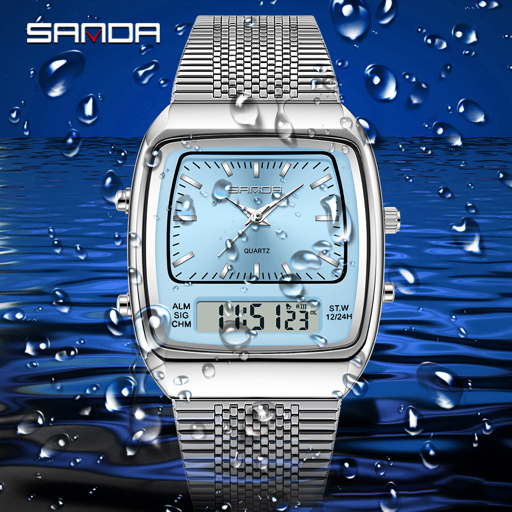 SANDA 3393 Retro Electronic Qu - Vintage Alarm Clock 评论和价格