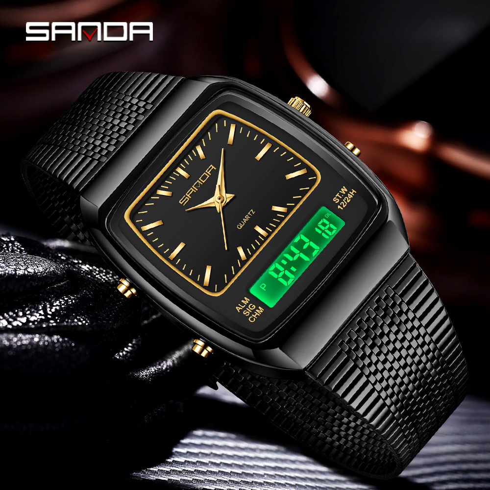 SANDA 3393 Retro Electronic Qu - Vintage Alarm Clock 评论和价格