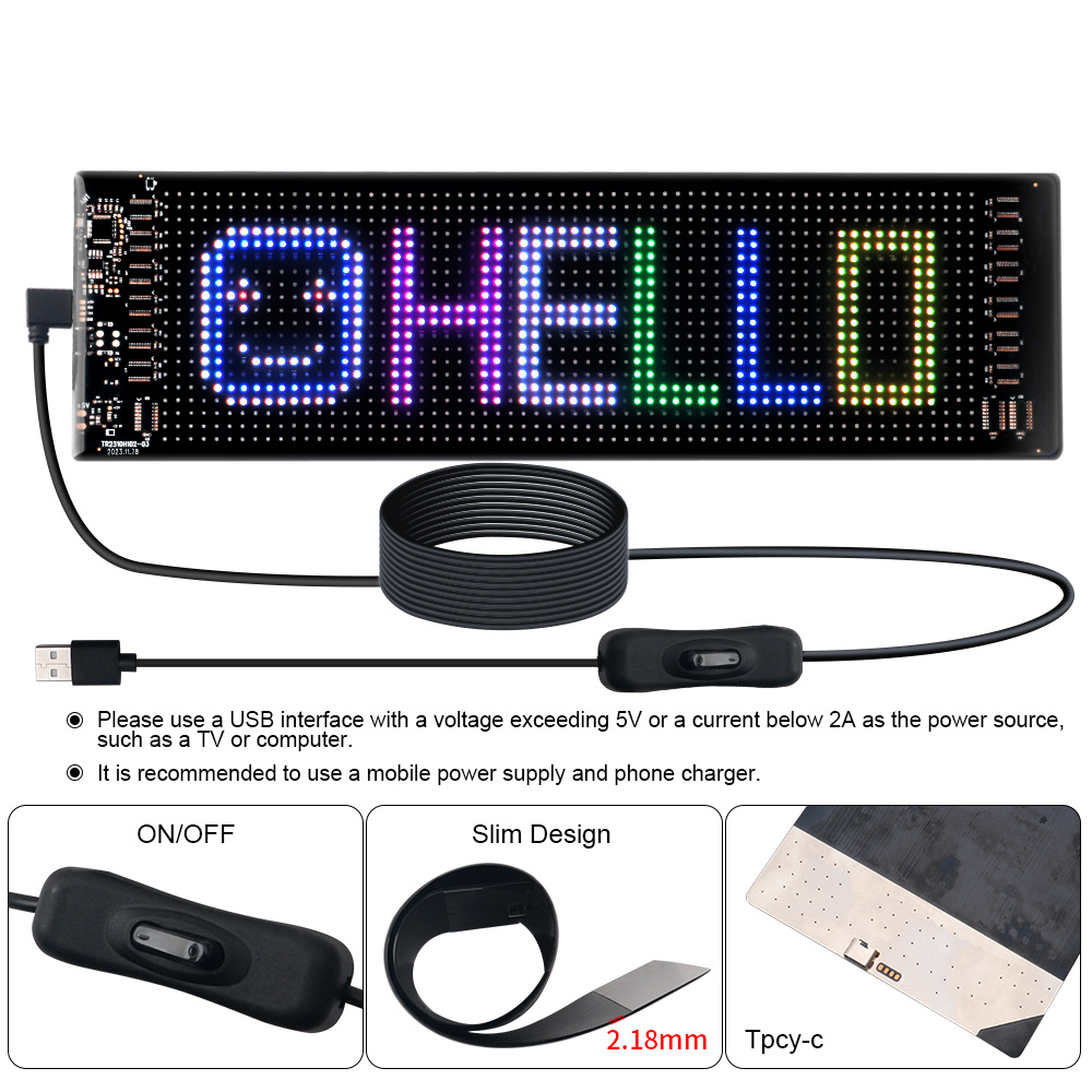 LED Matrix Pixel Panel Scrolli - Home Decor Light 评论和价格