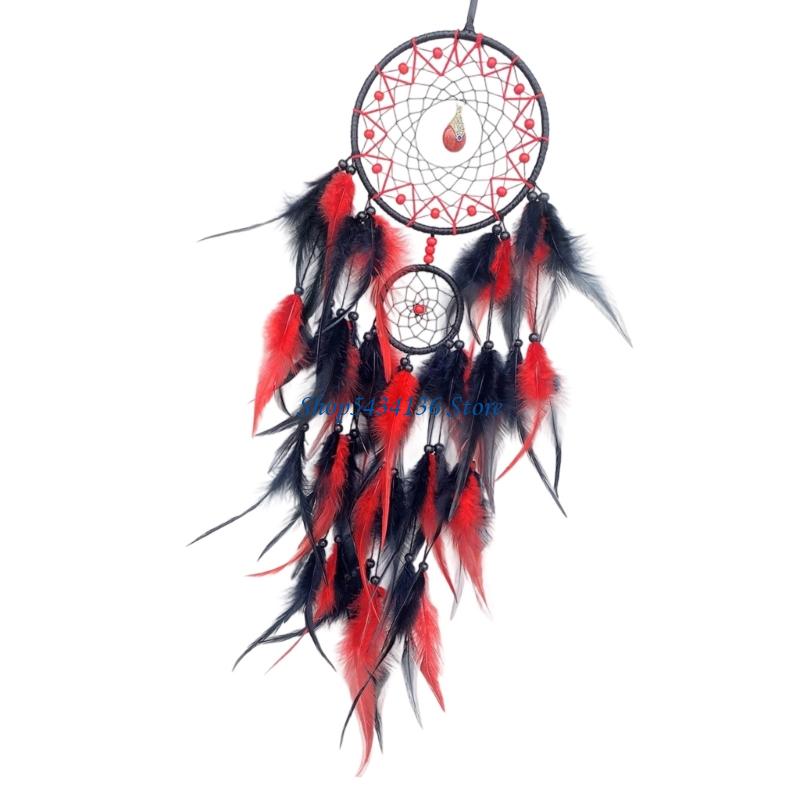 H7ED Dream Catcher Handmade Fe - Boho Wind Chimes 评论和价格