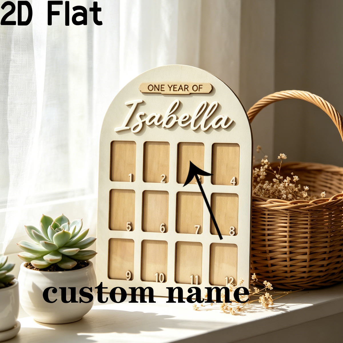 1Pc Custom Photo Record Board  - Home Decor Xmas 评论和价格