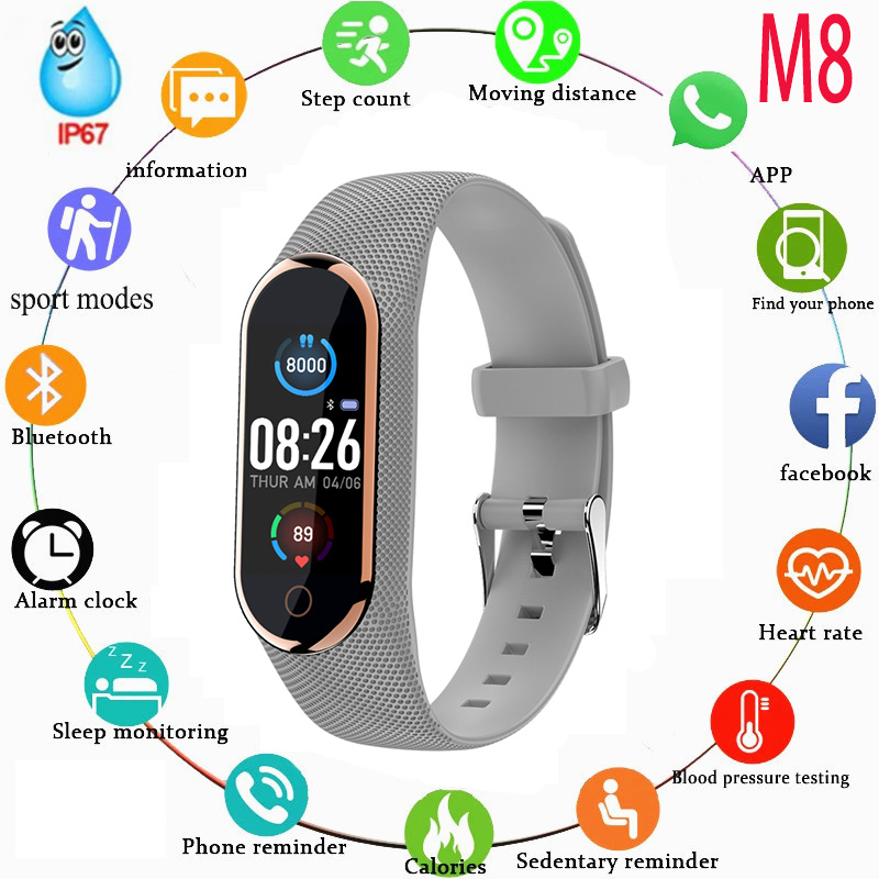 2023 New M8 Smart Bracelet Hea - Vintage Alarm Clock 评论和价格