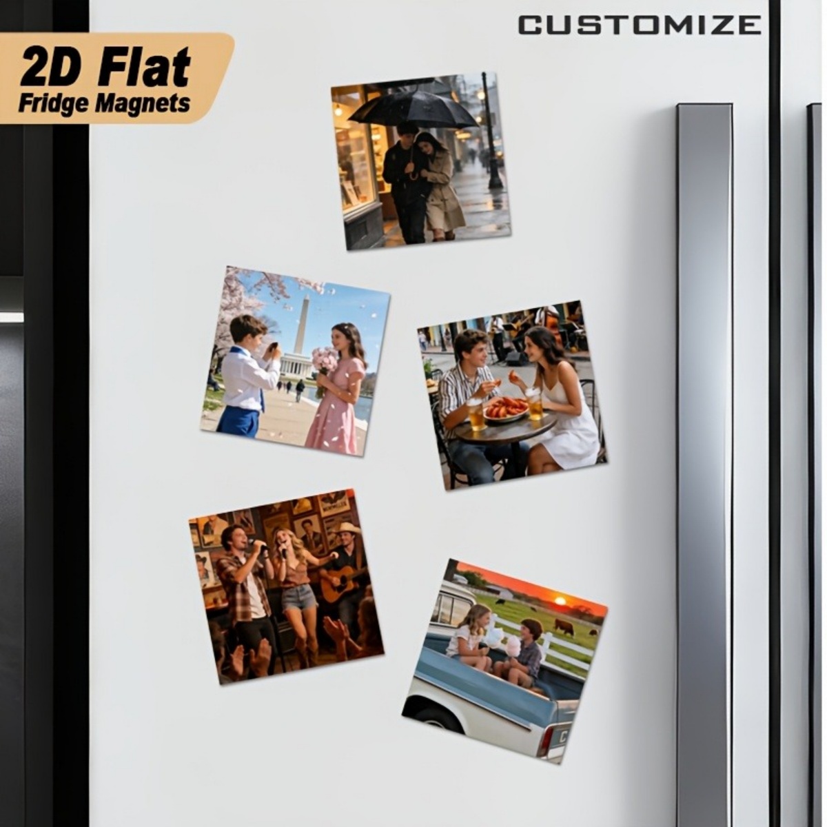 Customizable Fridge Magnets—Fe - Home Christmas Decor 评论和价格