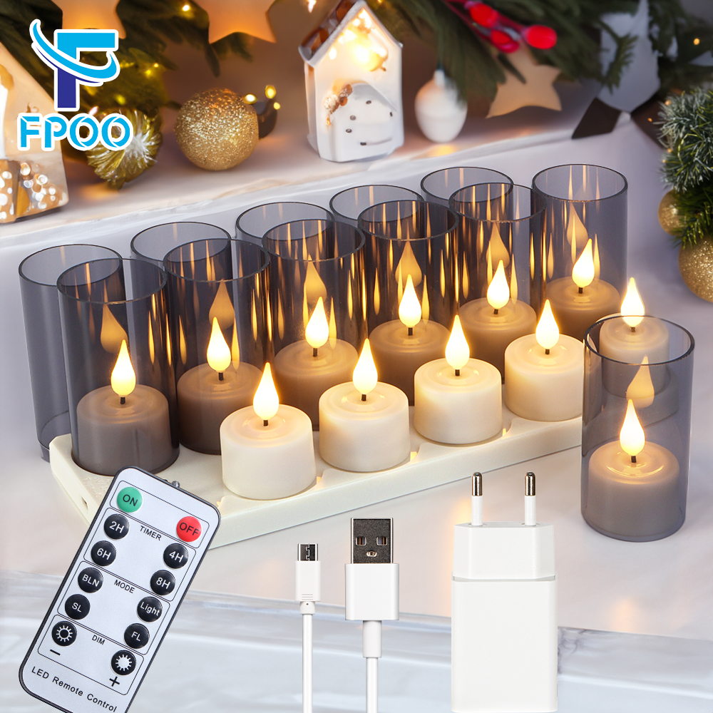 LED Candle Light Rechargeable  - Home Decor Xmas 评论和价格