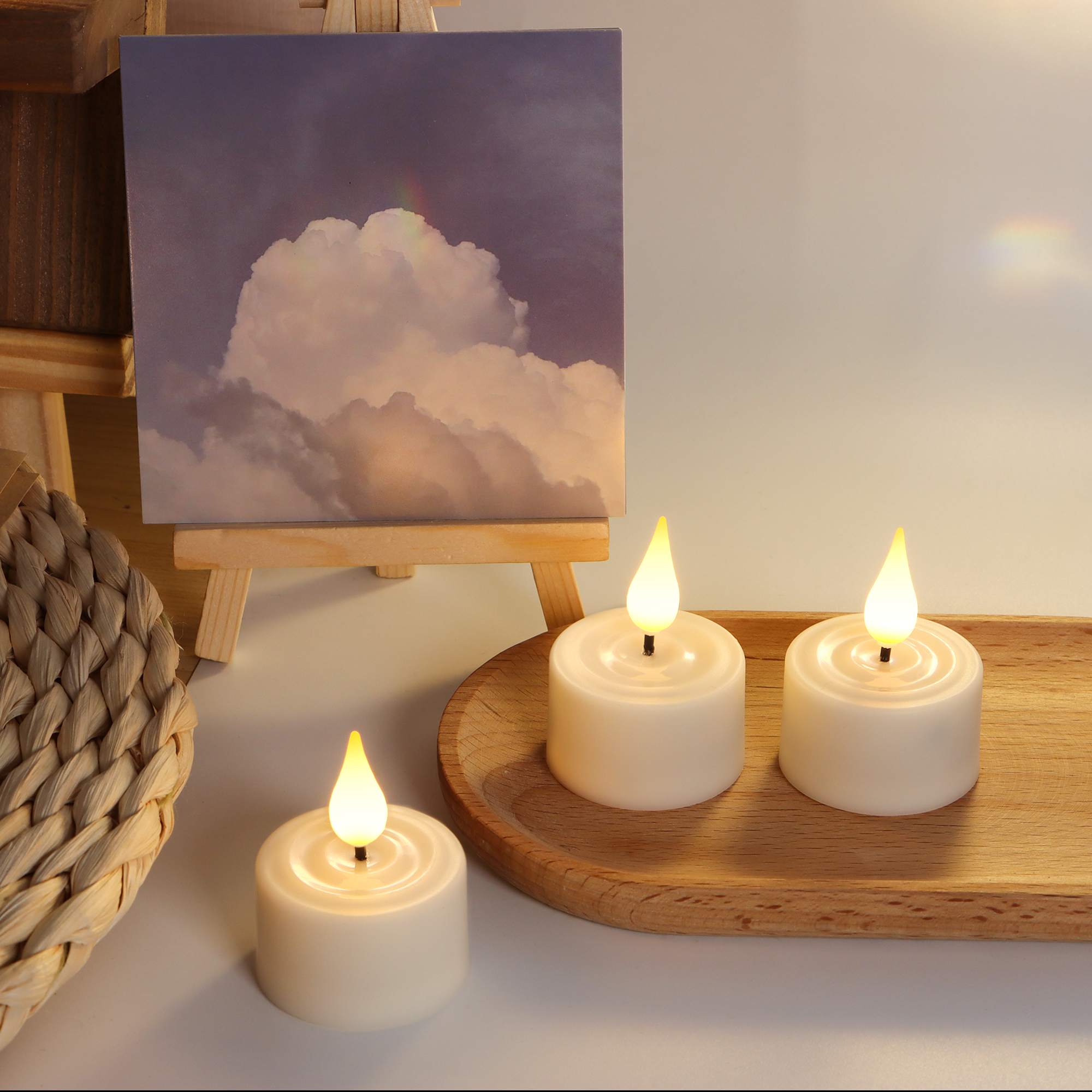 LED Candle Light Rechargeable  - Home Decor Xmas 评论和价格