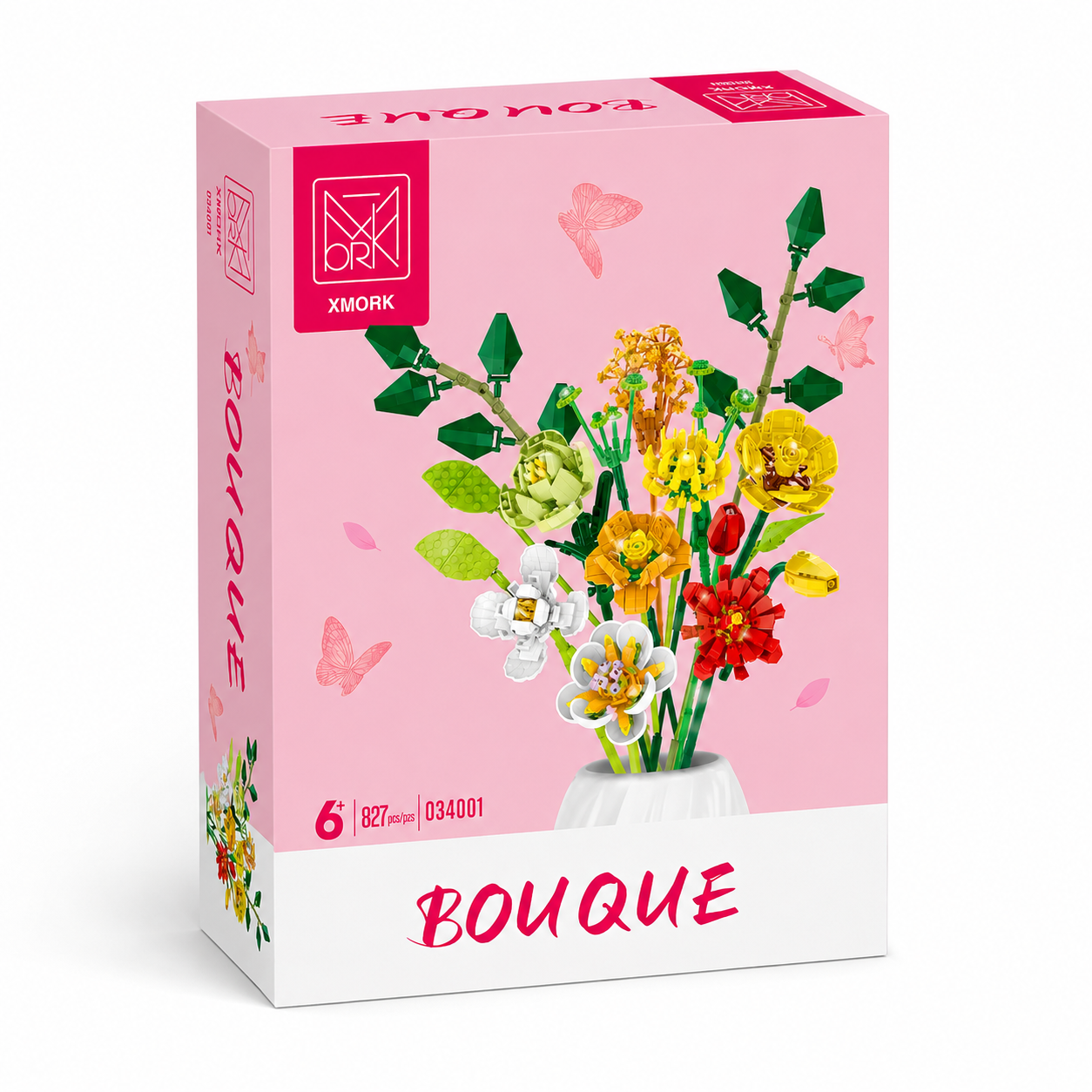 Bouquet Flower Building Blocks - Home Decor Vase With Flowers 评论和价格