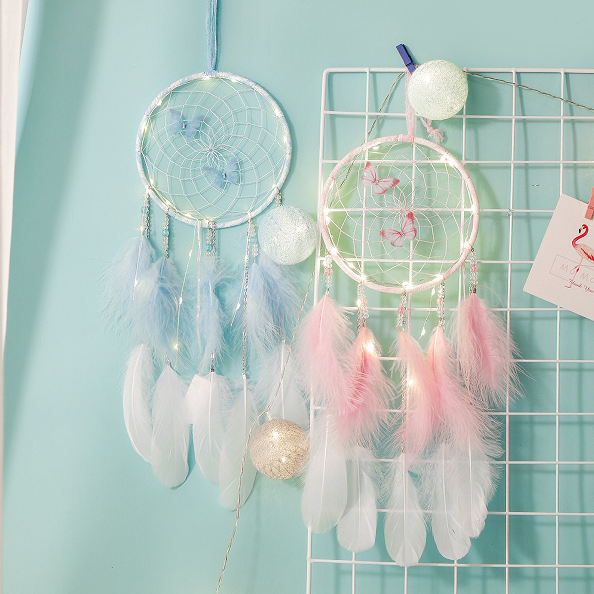 Colorful Boho Dreamcatcher - H - Boho Wind Chimes 评论和价格