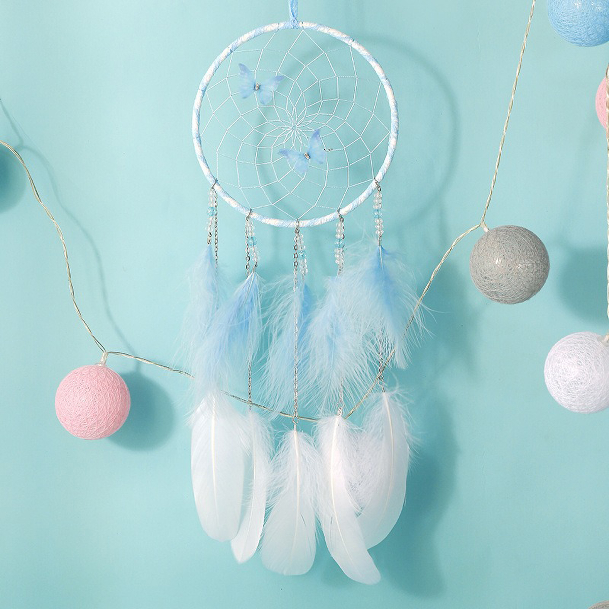 Colorful Boho Dreamcatcher - H - Boho Wind Chimes 评论和价格