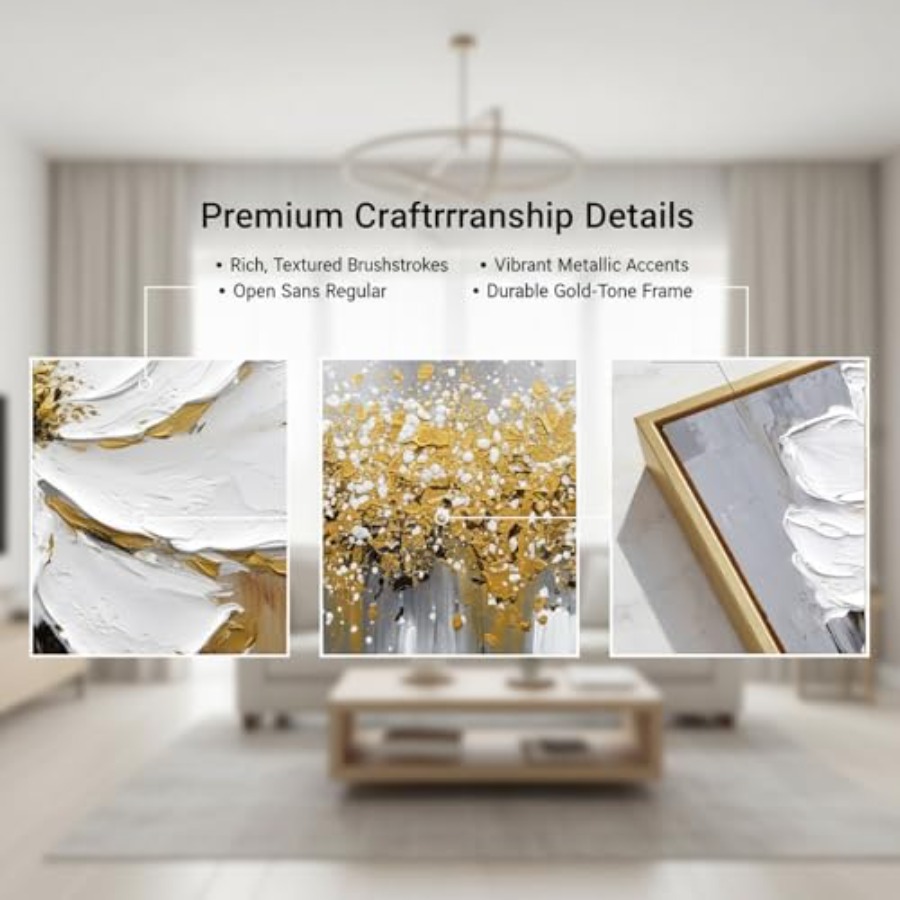 Living Room Wall Art: Hand-Pai - Abstract Oil Painting 评论和价格