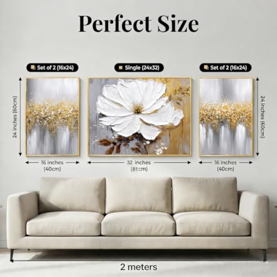 Living Room Wall Art: Hand-Pai - Abstract Oil Painting 评论和价格