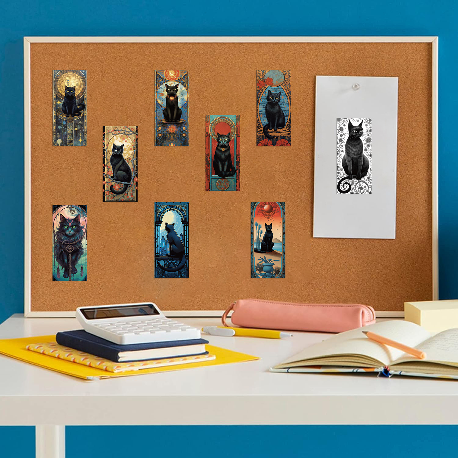 60PCS Dark Gothic Black Cat Ho - Home Decor Wall Panels 评论和价格