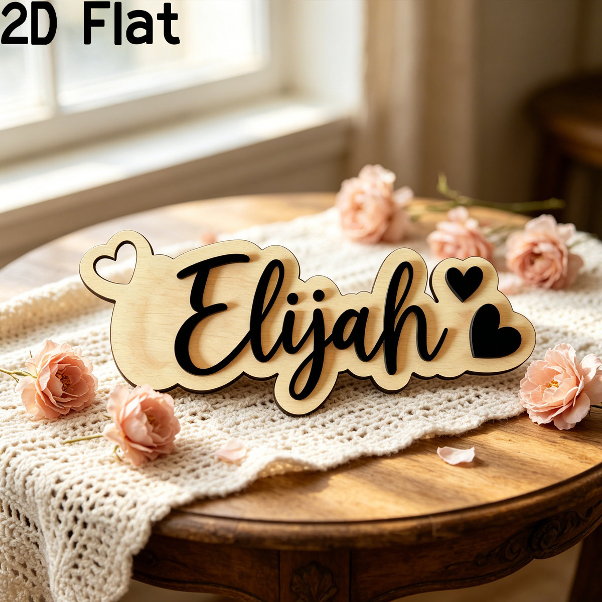1Pc Custom Love Decor Wooden A - Home Decor Diy 评论和价格