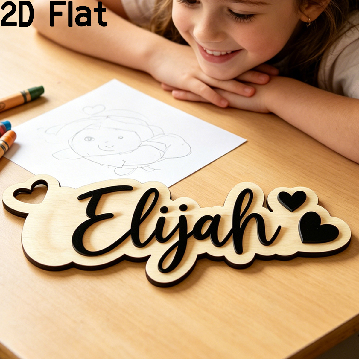 1Pc Custom Love Decor Wooden A - Home Decor Diy 评论和价格