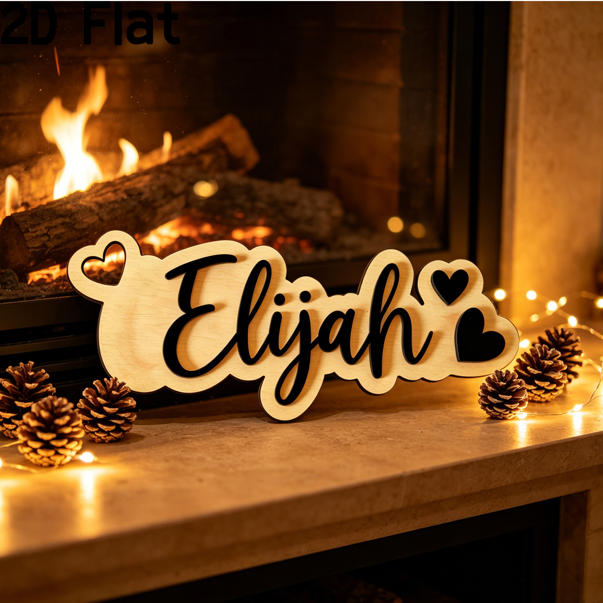 1Pc Custom Love Decor Wooden A - Home Decor Diy 评论和价格