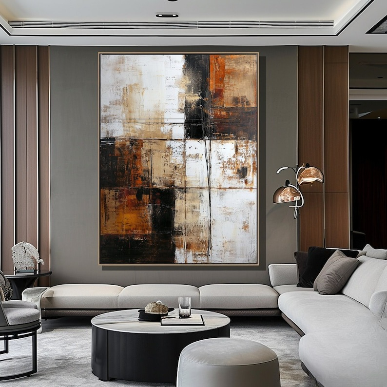 Original Modern Abstract Brown - Abstract Oil Painting 评论和价格