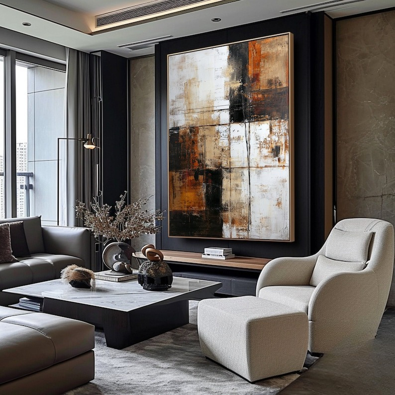 Original Modern Abstract Brown - Abstract Oil Painting 评论和价格