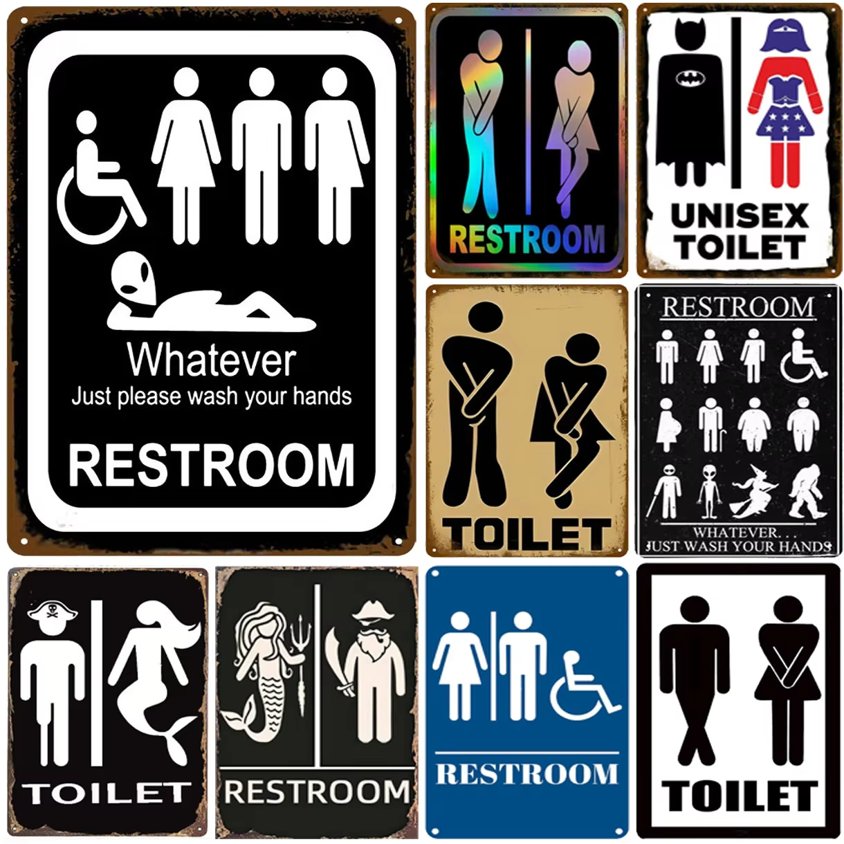 Metal Tin Signs Warning No Smo - Home Decor Garden 评论和价格