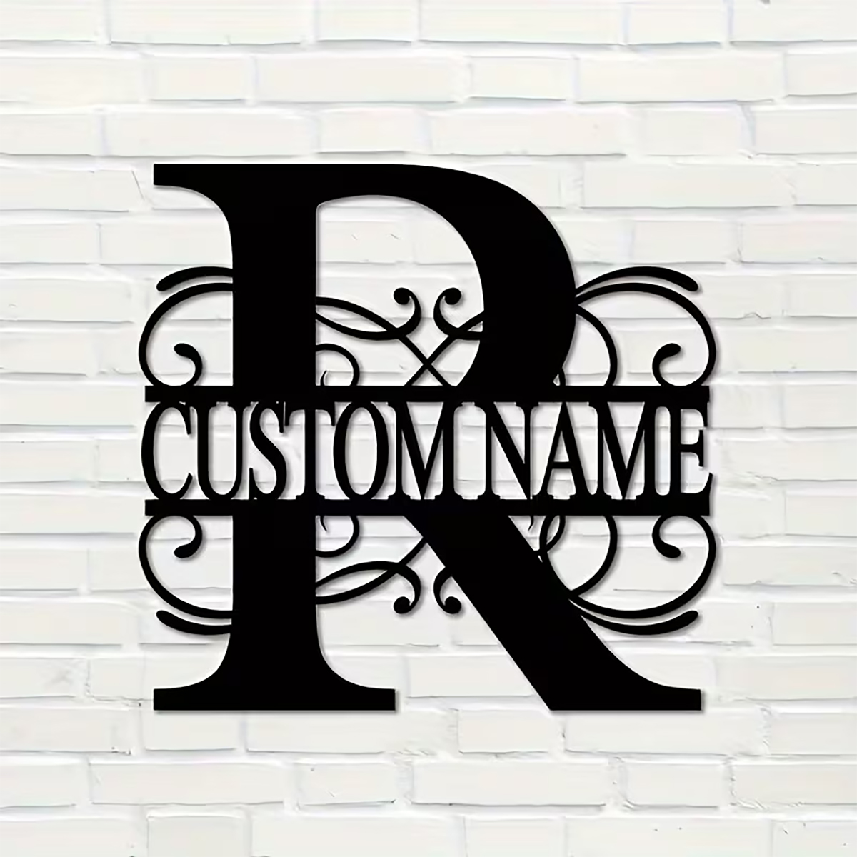 Classic Custom Monogram Metal  - Home Decor Garden 评论和价格