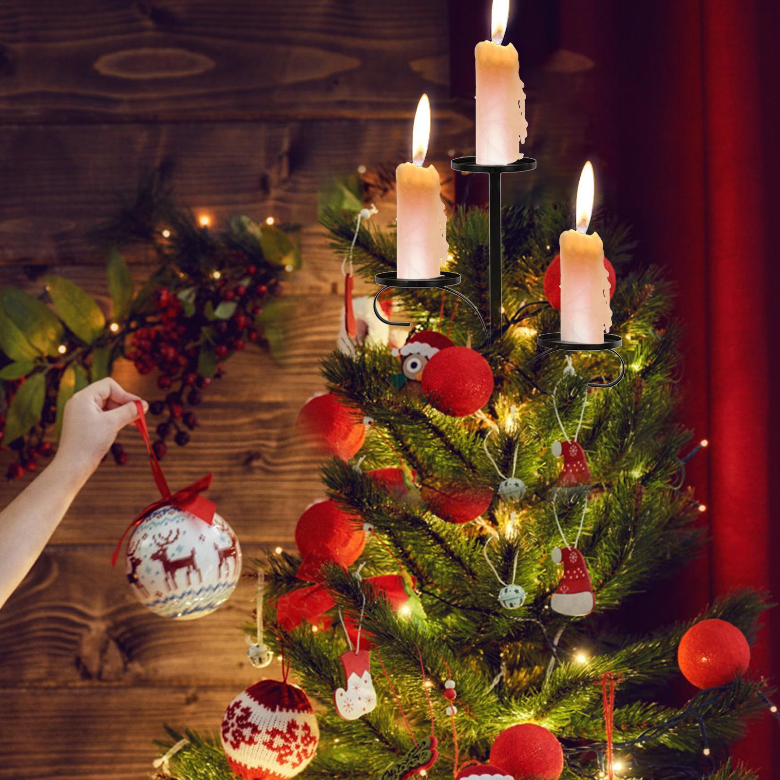 Metal Black Triple Tree Topper - Home Decor Xmas 评论和价格