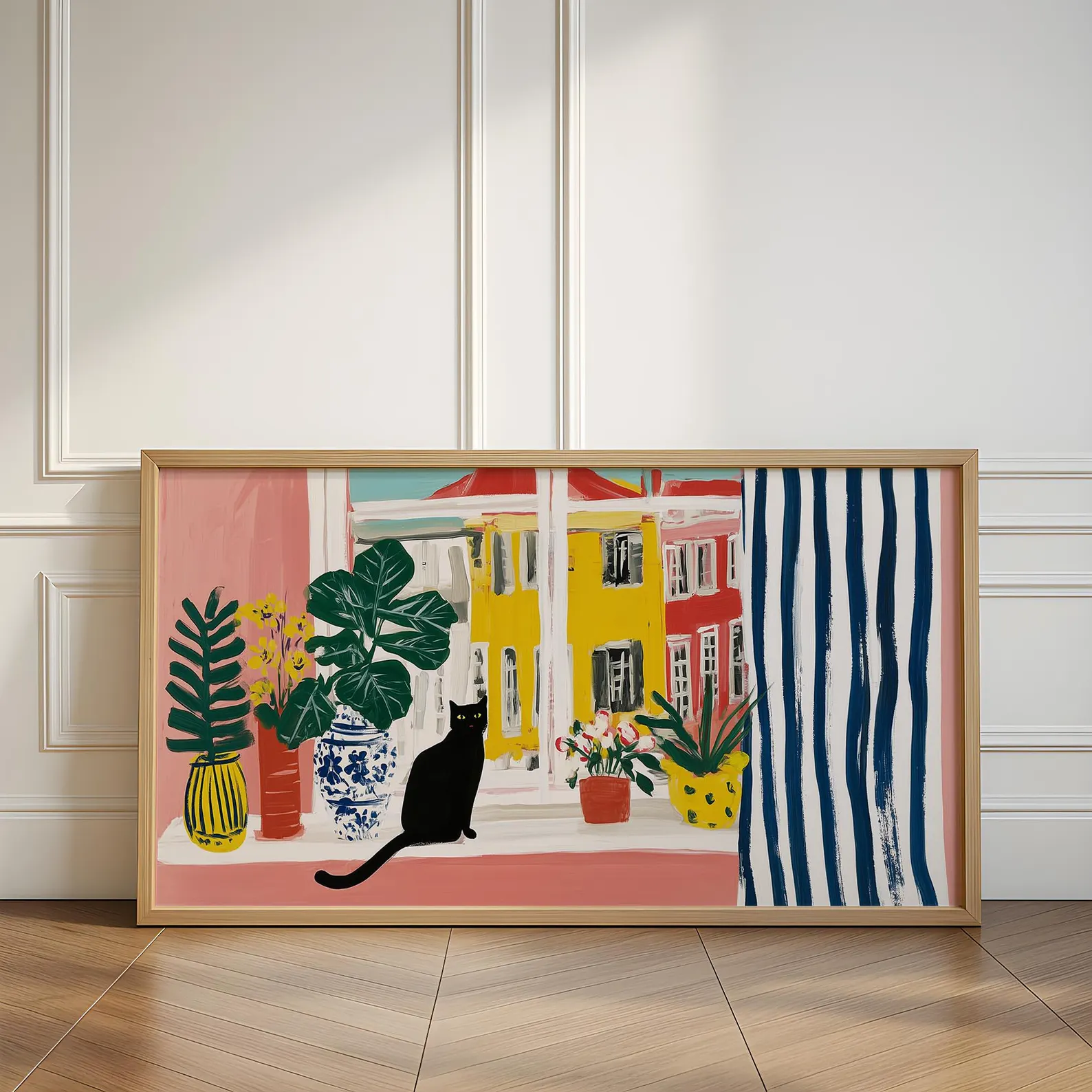 Matisse Series Abstract Black  - Home Decor Vase With Flowers 评论和价格