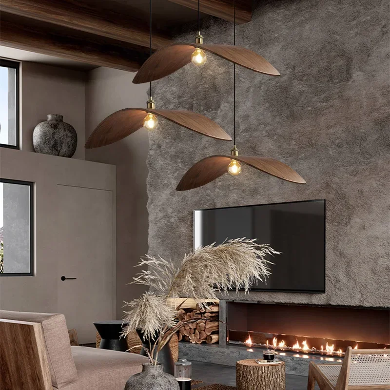 Modern Wabi Sabi Walnut Chande - Home Decor Zen Style 评论和价格