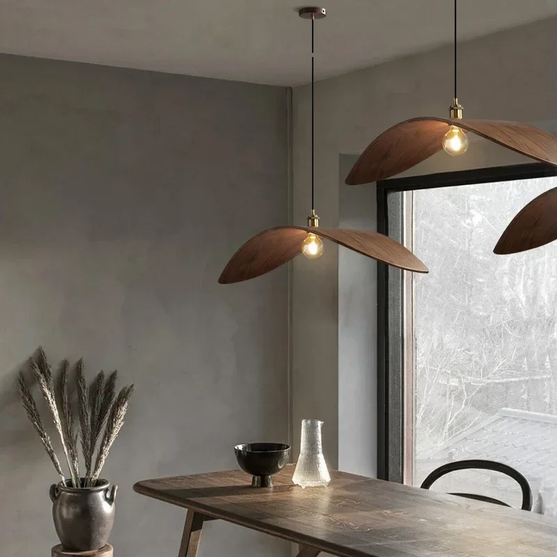 Modern Wabi Sabi Walnut Chande - Home Decor Zen Style 评论和价格