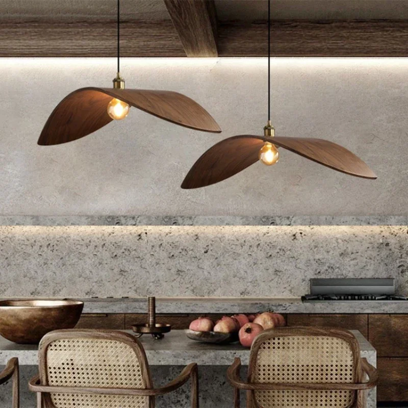 Modern Wabi Sabi Walnut Chande - Home Decor Zen Style 评论和价格