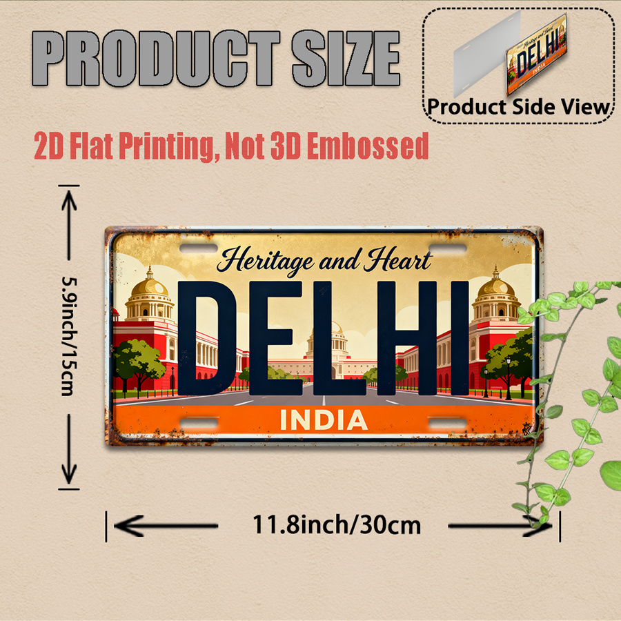 Tin Sign - Vintage Durable Met - Home Decor Delhi 评论和价格