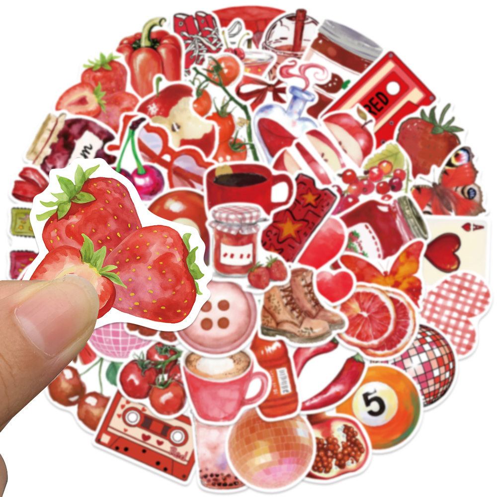 50pcs Cherry Downtown Sticker  - Home Decor Wall Panels 评论和价格