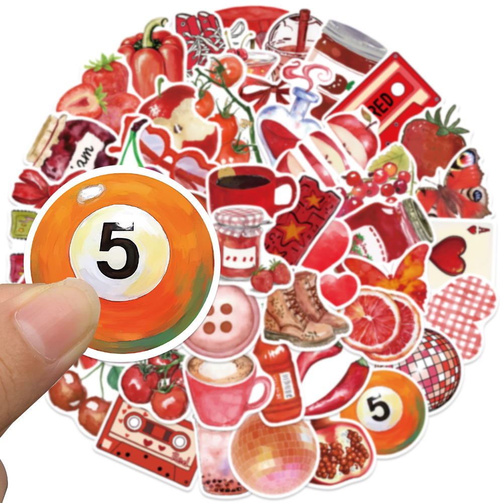50pcs Cherry Downtown Sticker  - Home Decor Wall Panels 评论和价格